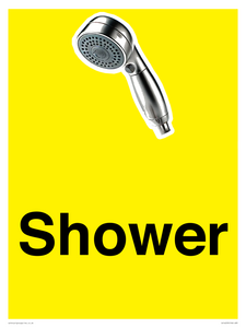 Shower Dementia Friendly Yellow 